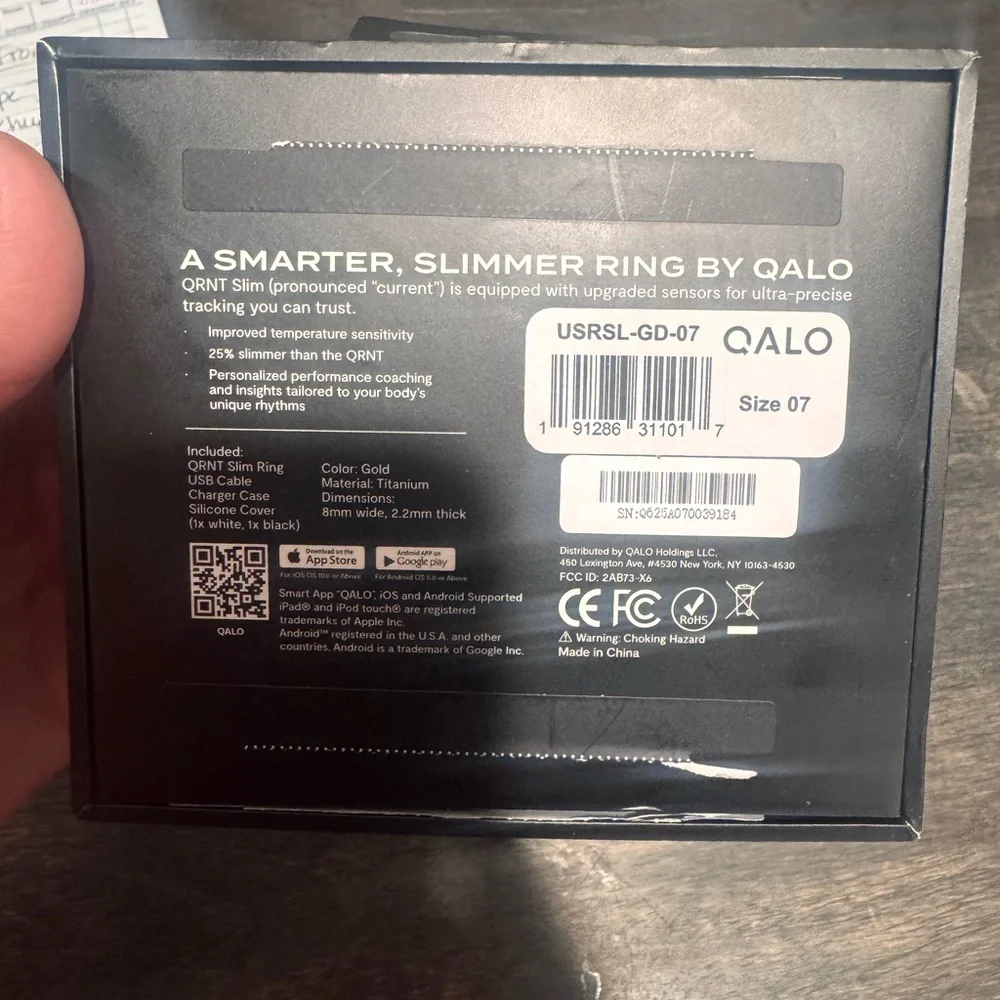 Qalo smart ring SLIM